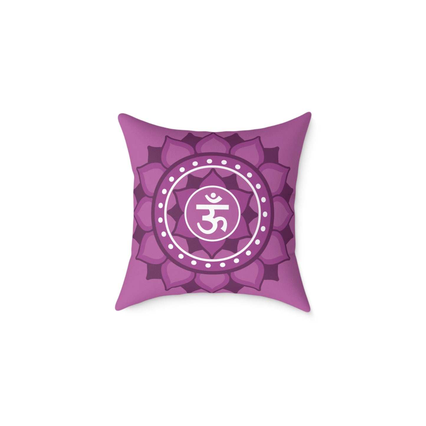 Crown Chakra Throw Pillow – I Am Connected to Divine Wisdom - Full Color