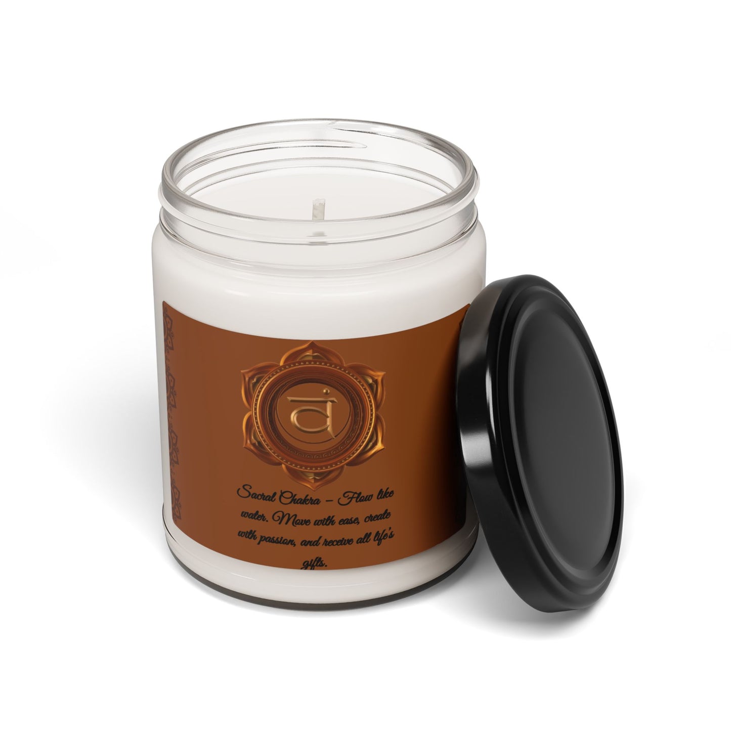Sacral Chakra – Coconut Cream + Cardamom Scented Soy Candle, 9oz.