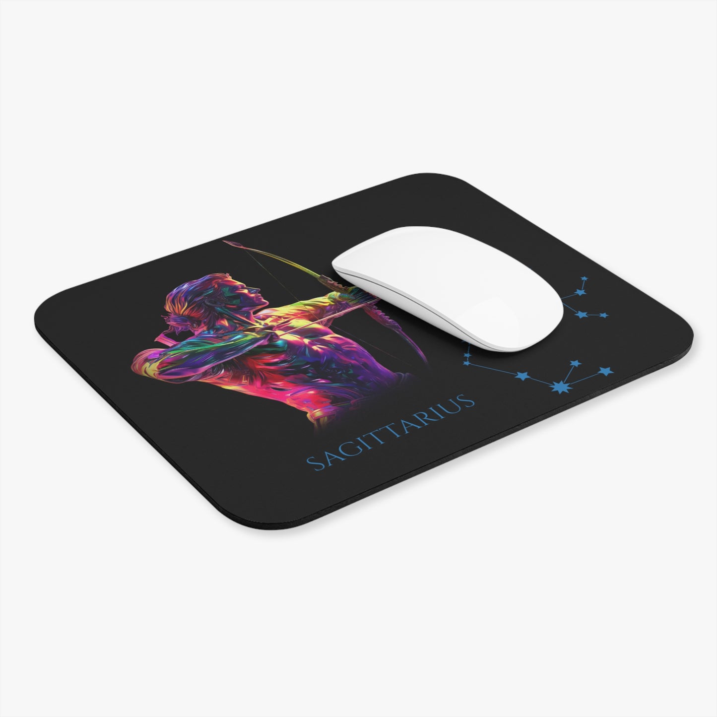 Sagittarius Zodiac Mouse Pad – Cosmic Archer Art & Constellation Design