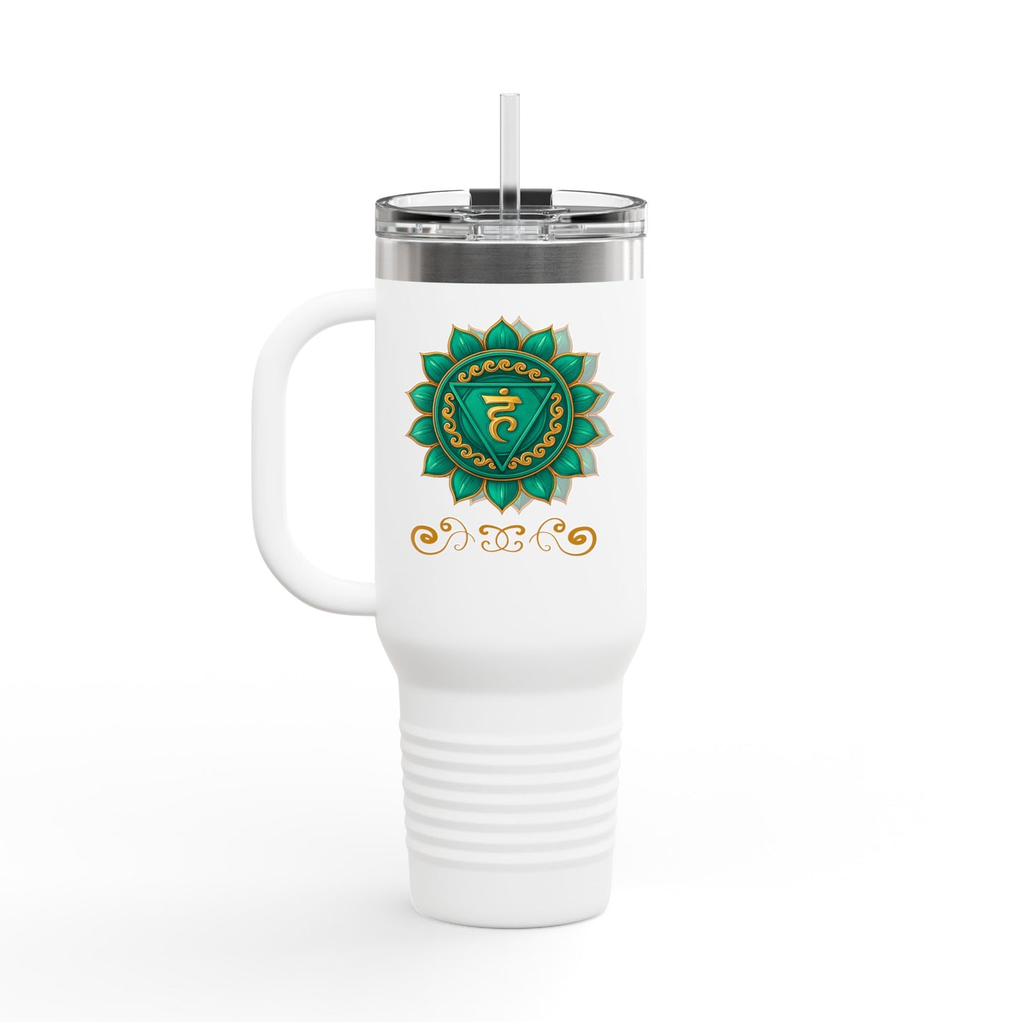 Throat Chakra 40oz Luxe Hydration Tumbler – Truth & Expression Edition