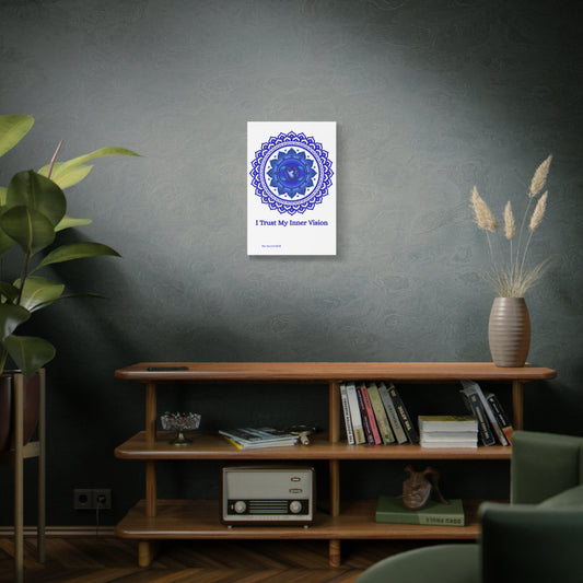 “I Trust My Inner Vision” – Third Eye Chakra 16x24 Canvas (Unframed)