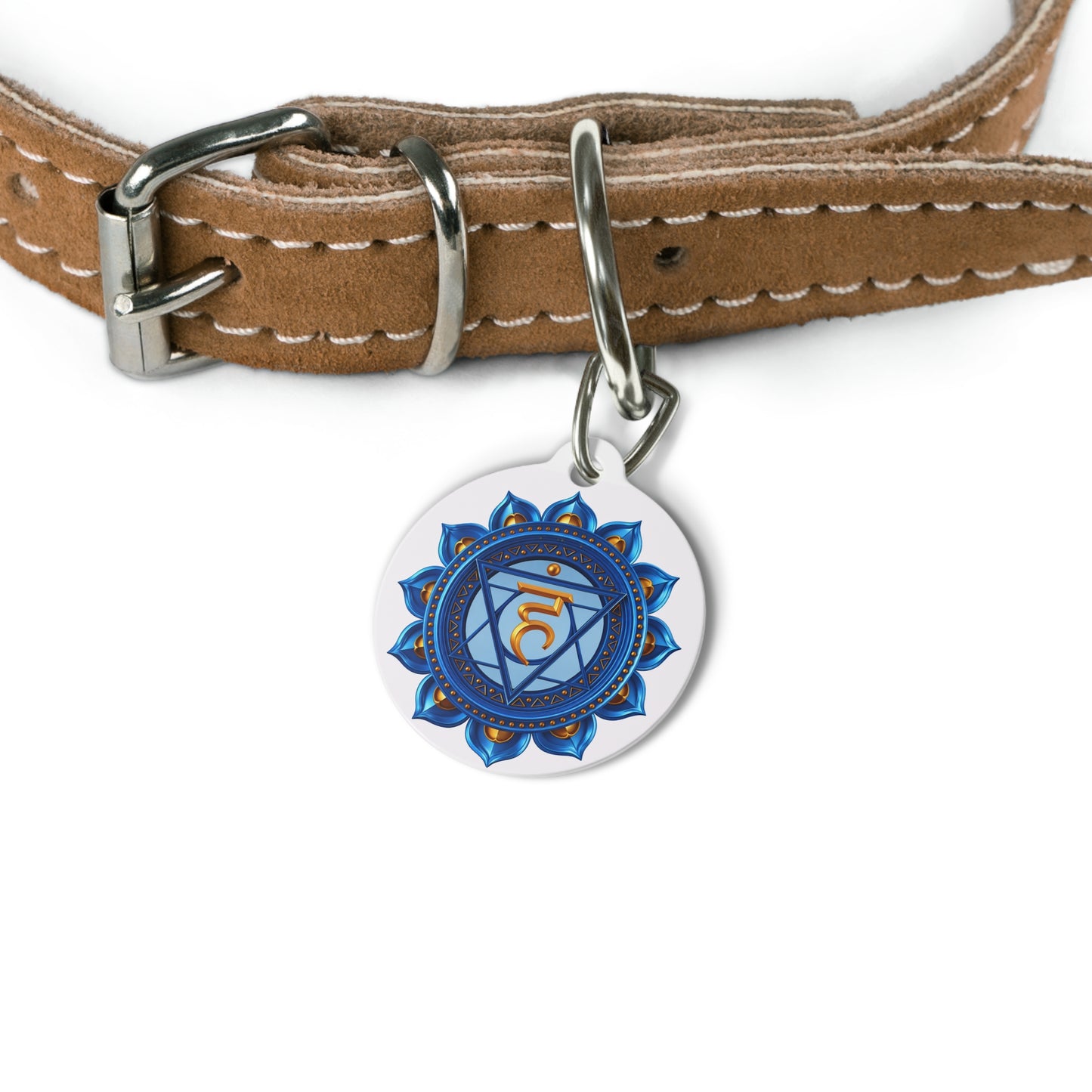 Throat Chakra Pet Tag – Trust & Communication for Your Companion