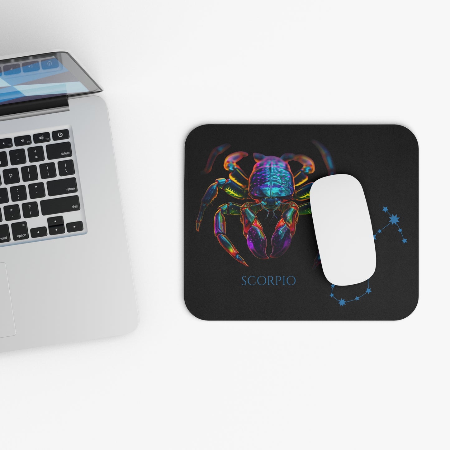 Scorpio Zodiac Mouse Pad – Cosmic Scorpion Art & Constellation Design