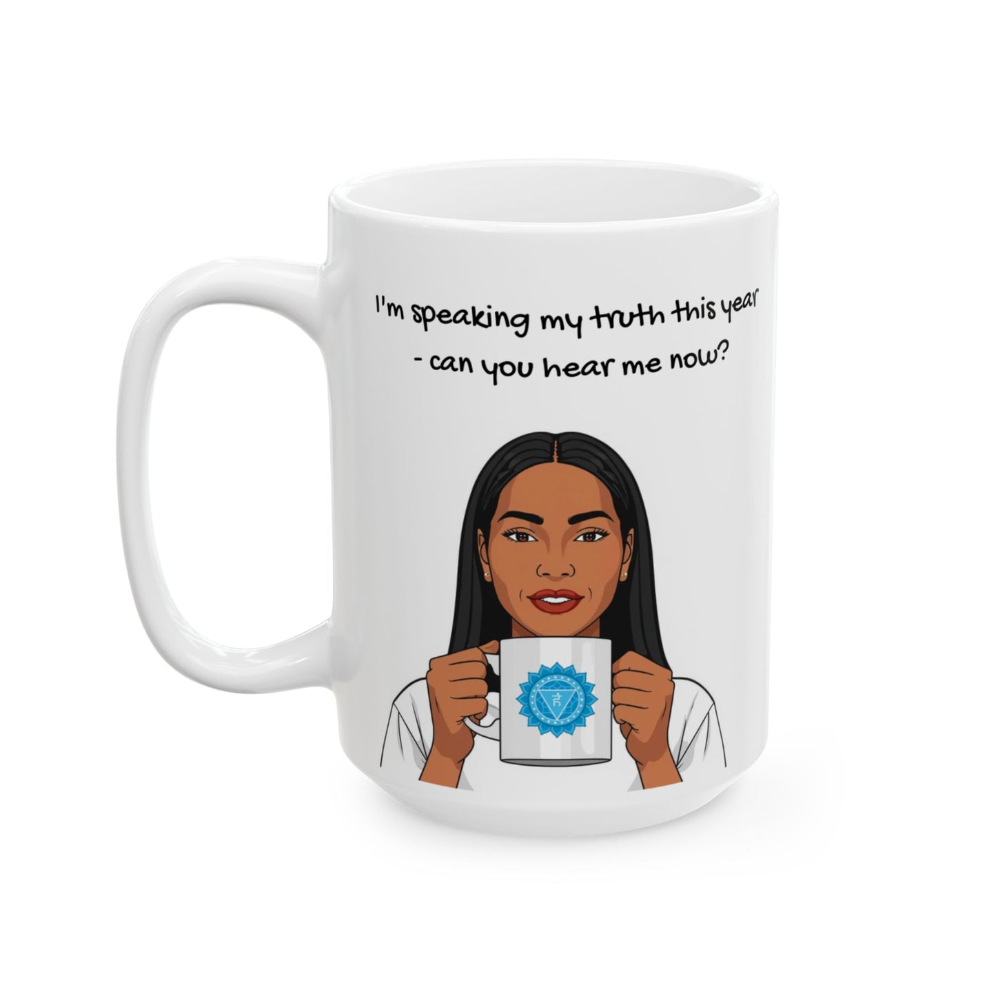 Throat Chakra 2026 Animated Mug – Speaking My Truth 11oz/ 15oz