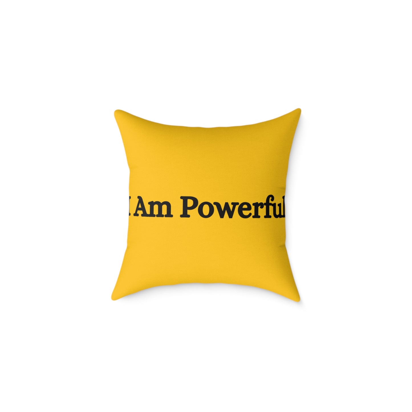 Solar Plexus Chakra Throw Pillow – I Am Powerful - Full Color