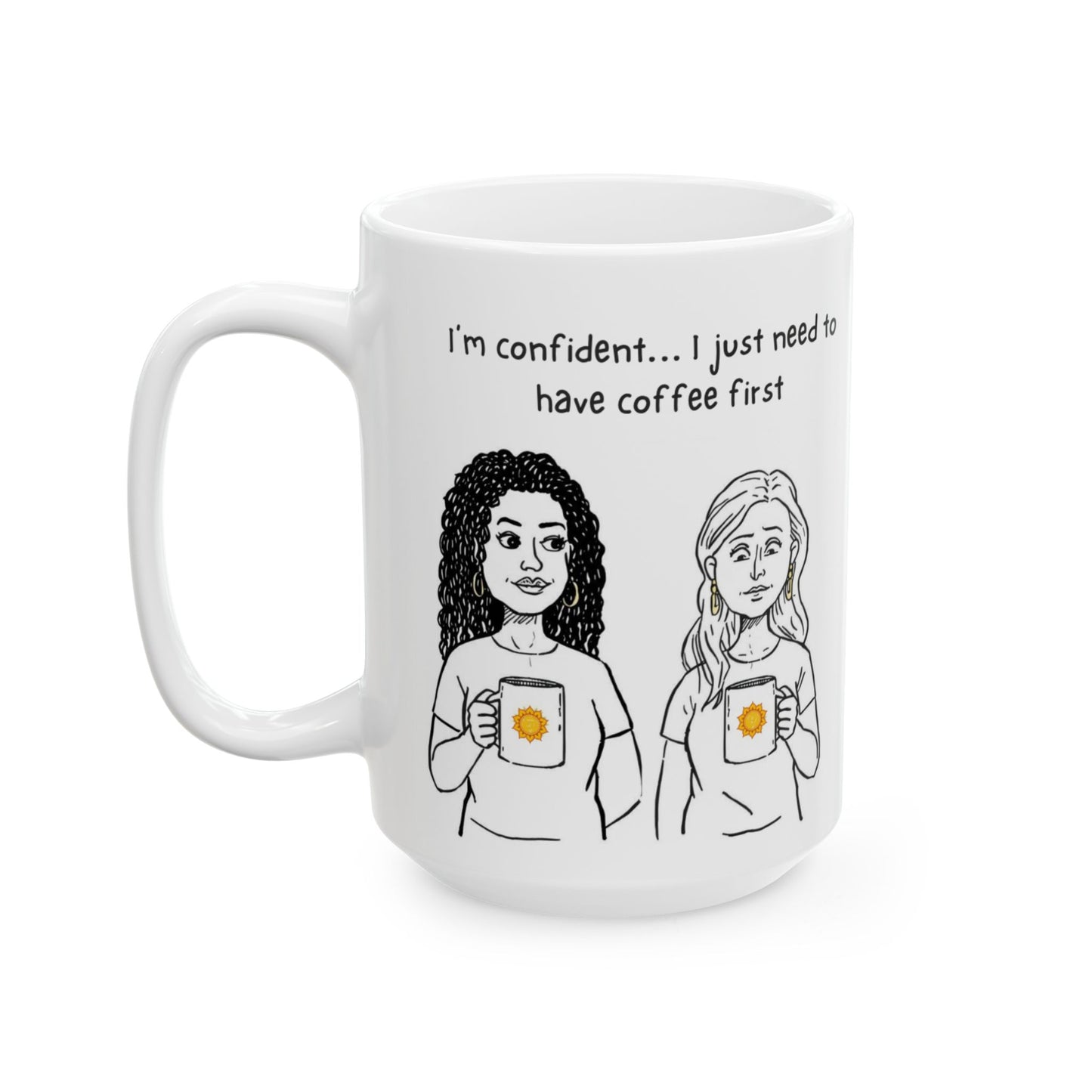 Animated Solar Plexus Chakra Mug – Confident… After Coffee (11oz/15oz)
