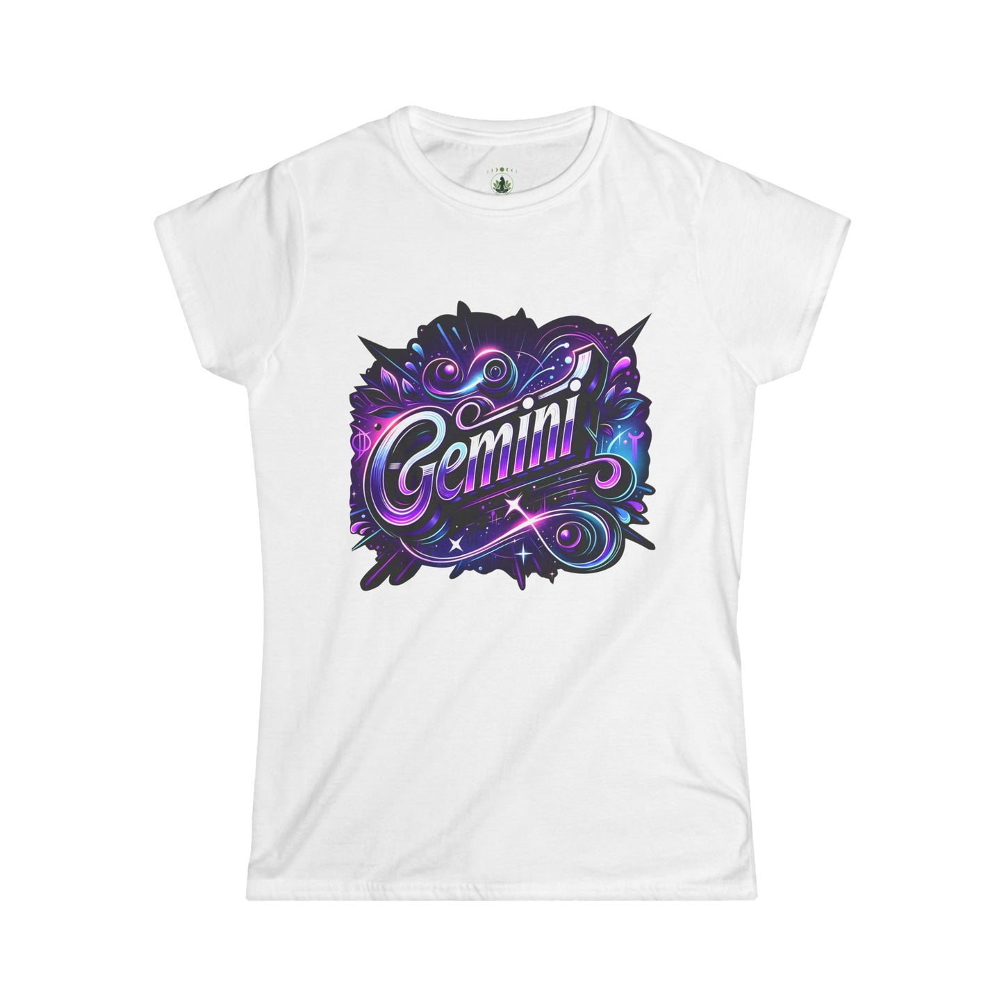 Gemini Zodiac T-Shirt – Bold Black & White Design 2