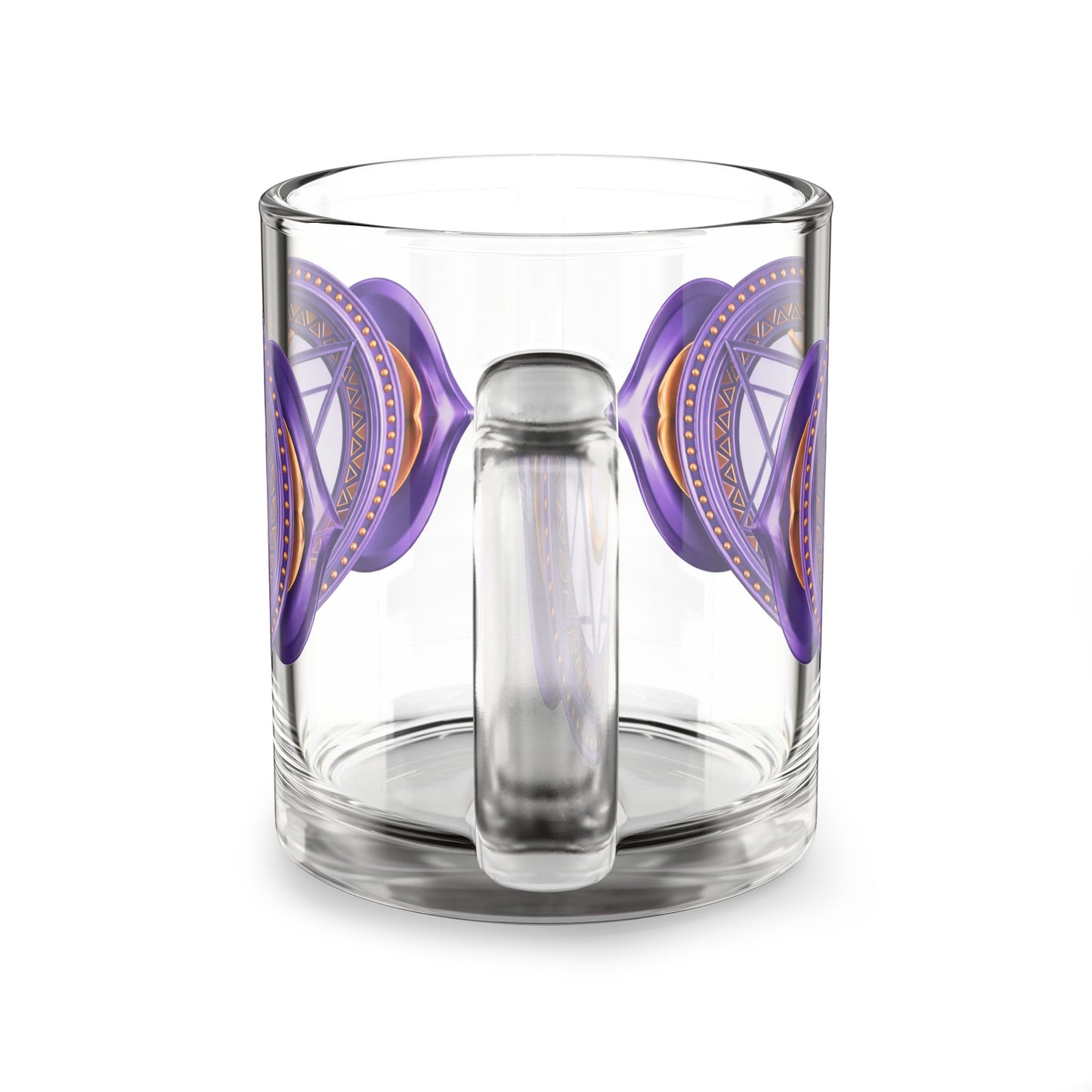 Third Eye Chakra Ritual Glass Mug – Intuitive Clarity Edition | 10oz