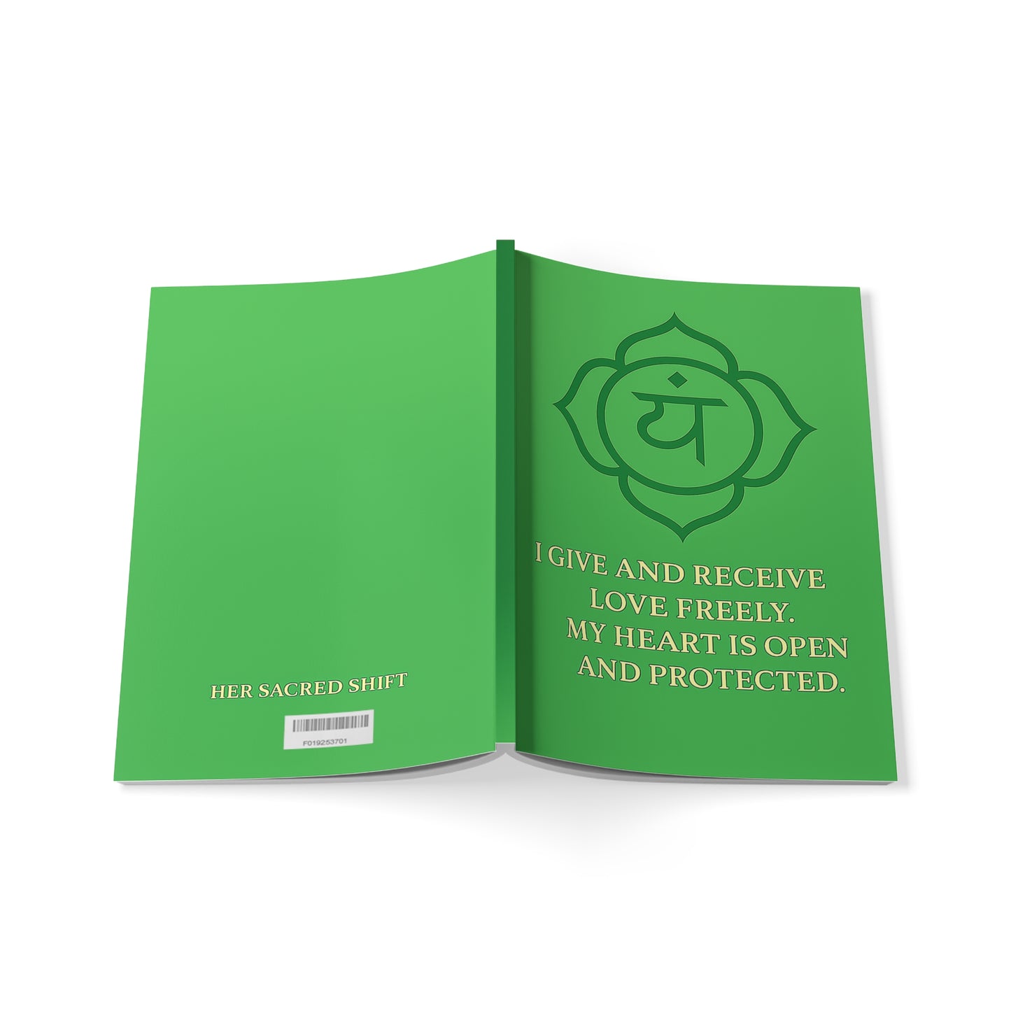 “Open Heart, Steady Soul – Heart Chakra  A5 Journal”