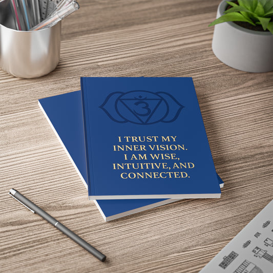 Third Eye Chakra Journal – I Trust My Inner Vision A5 Softcover Journal