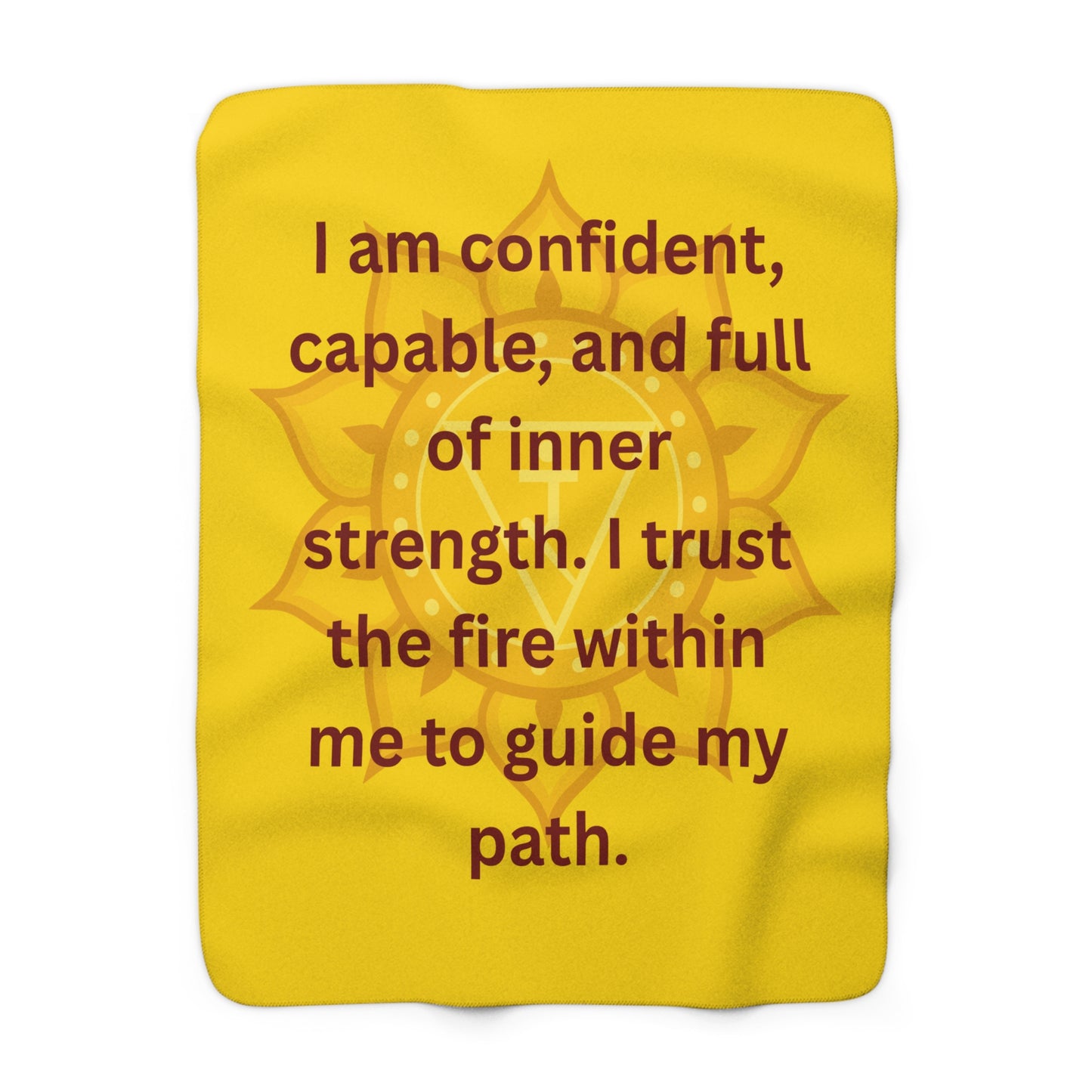 Solar Plexus Premium Sherpa Blanket — Confidence, Power & Inner Strength