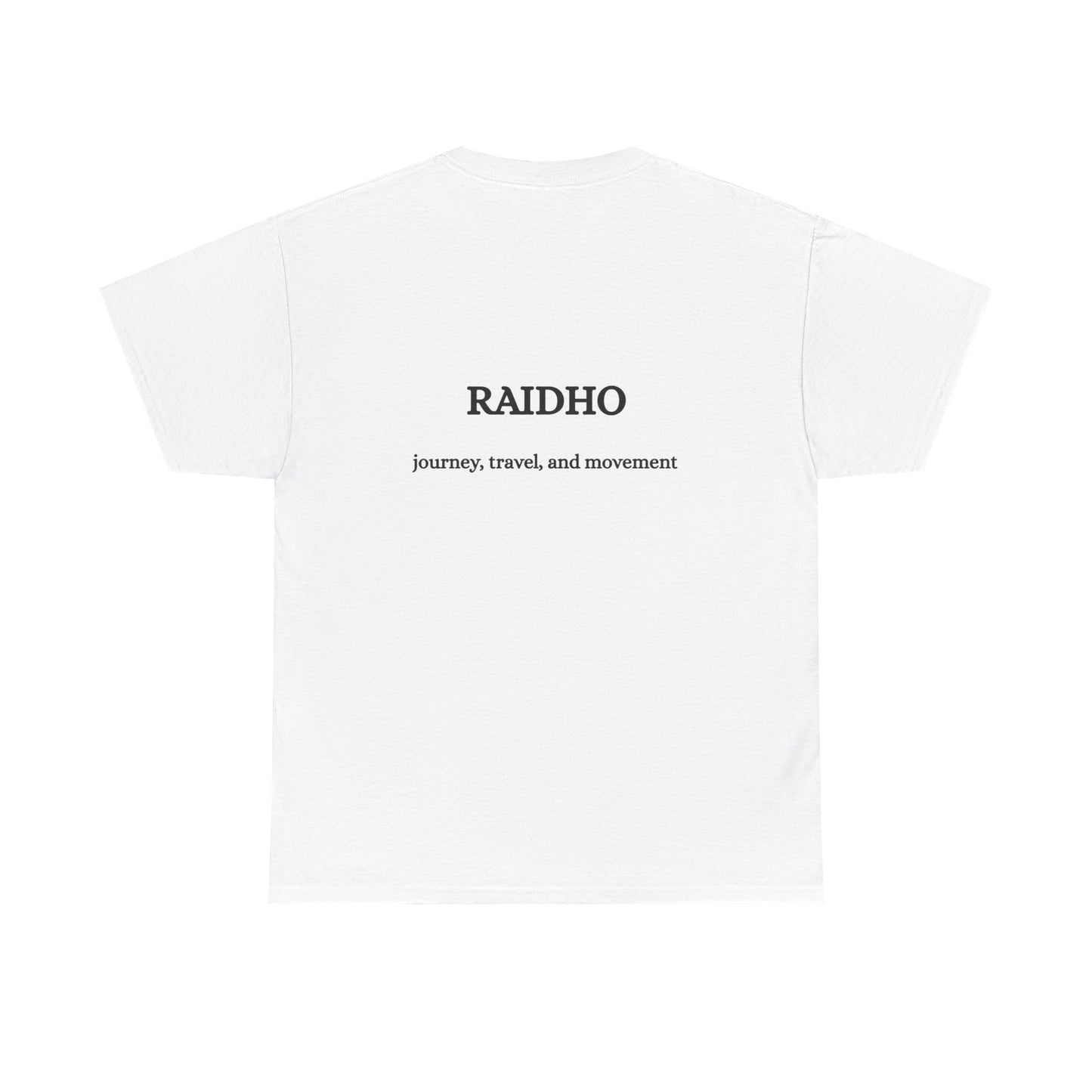 Raidho: Aligned Journey Tee – Walk in Divine Rhythm