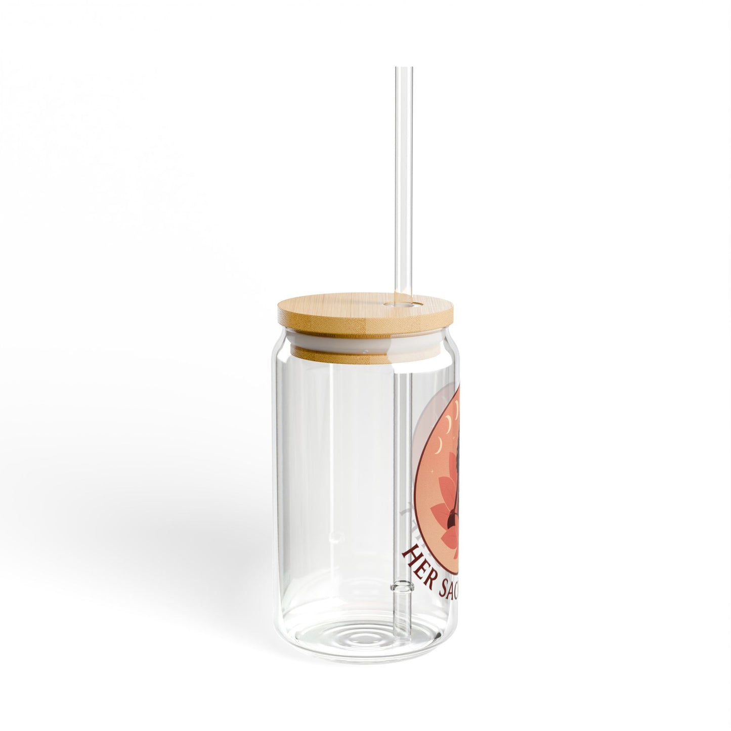 Her Sacred Shift Sipper Glass – Aligned. Empowered. Becoming. | 16oz
