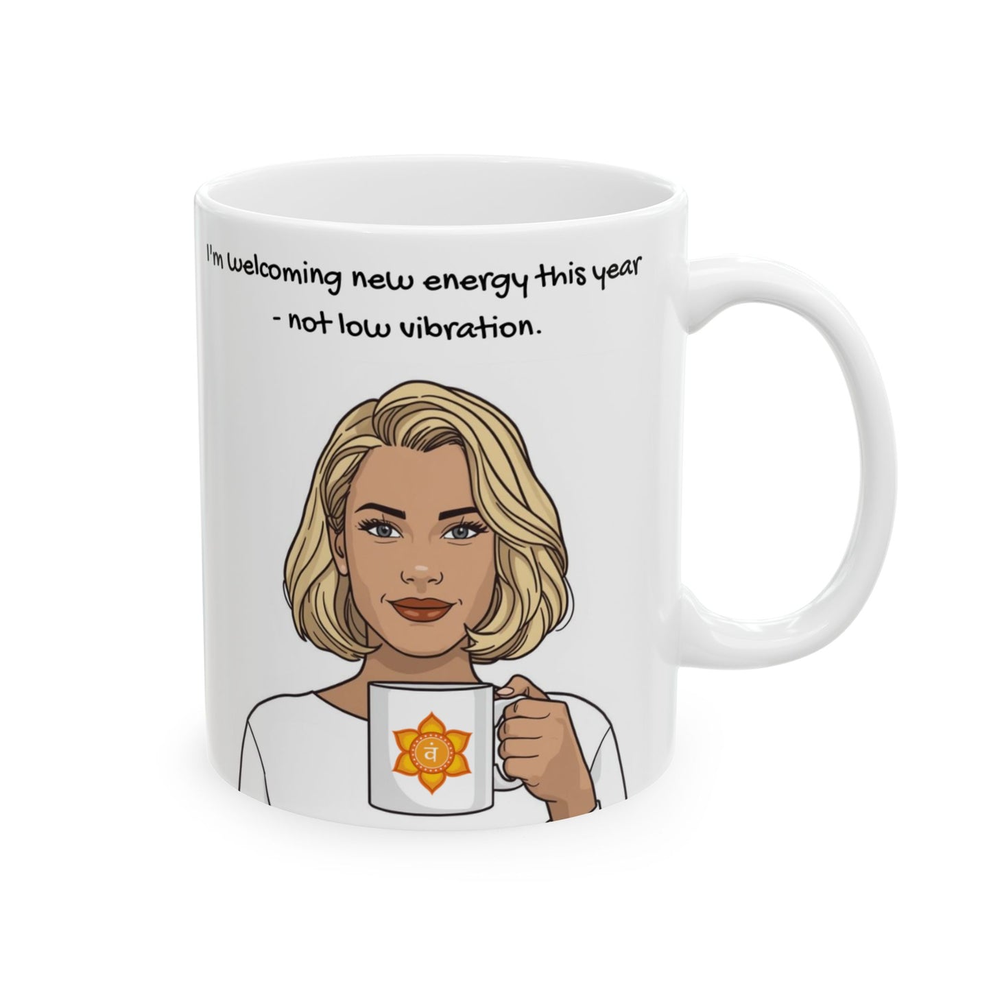 Sacral Chakra 2026 Animated Mug — New Energy Only | Creative Flow & Confidence - 11oz, 15oz