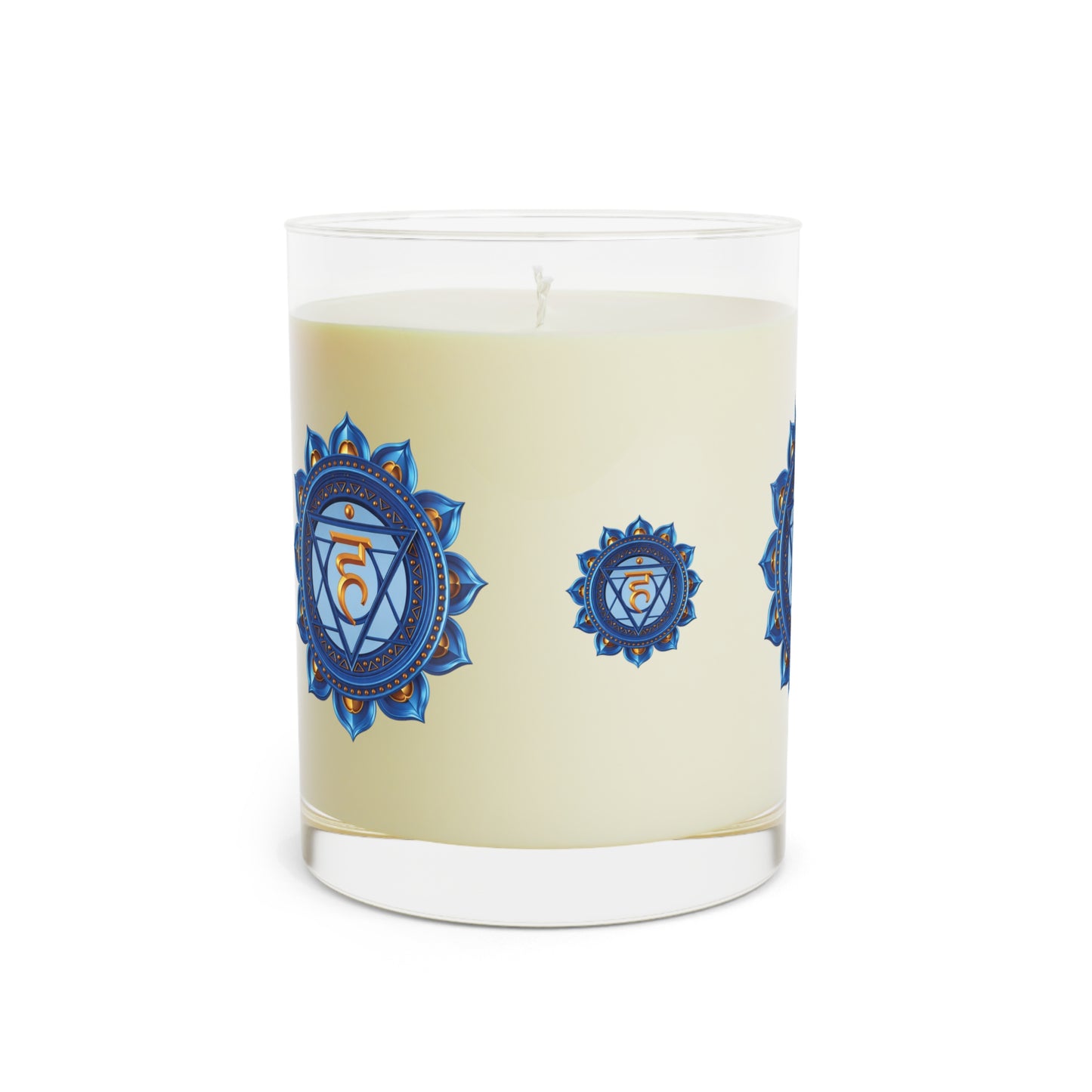 Throat Chakra Ritual Candle – Speak Your Truth with Clarity — 11oz Scented