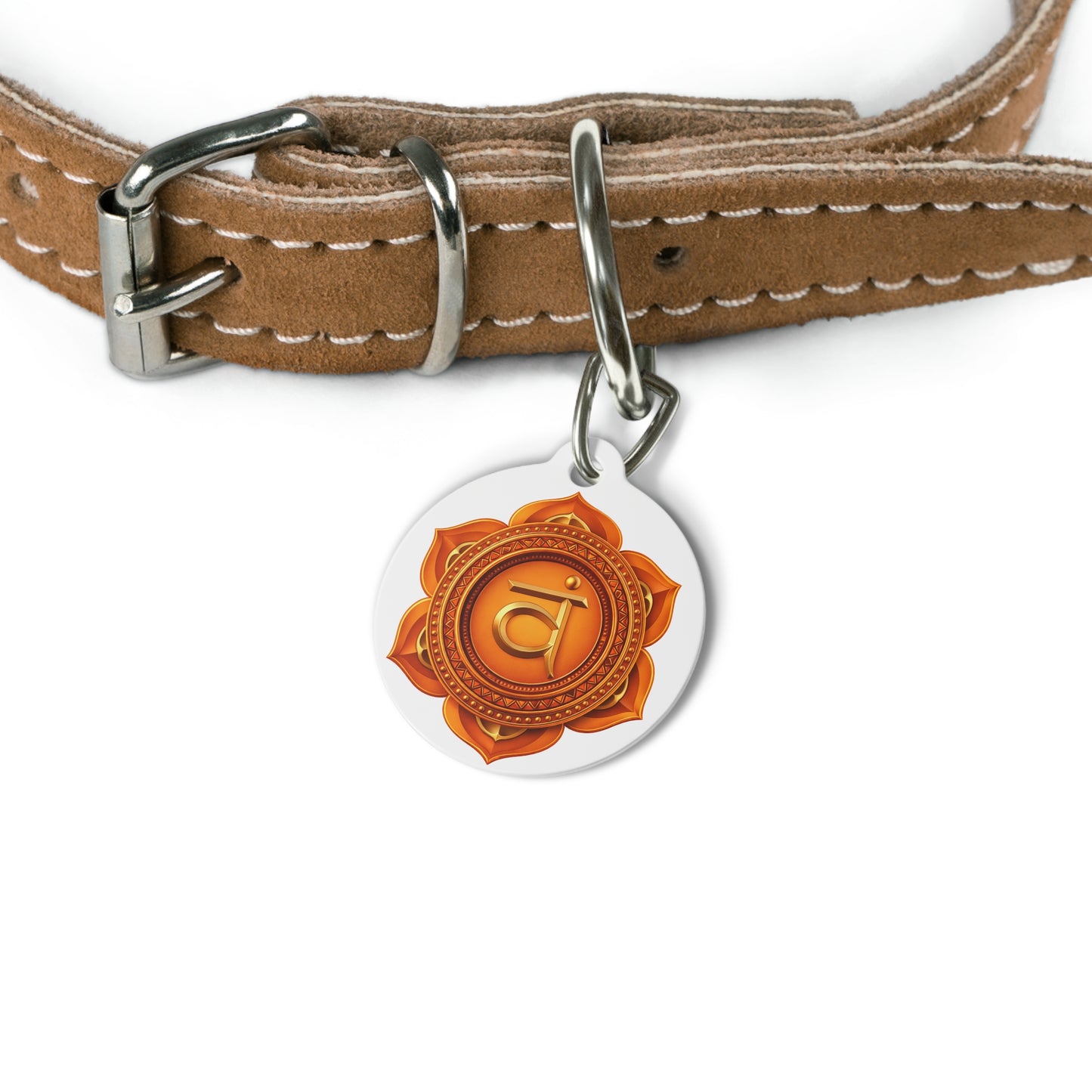 Sacral Chakra Pet Tag – Joy & Emotional Connection for Your Companion