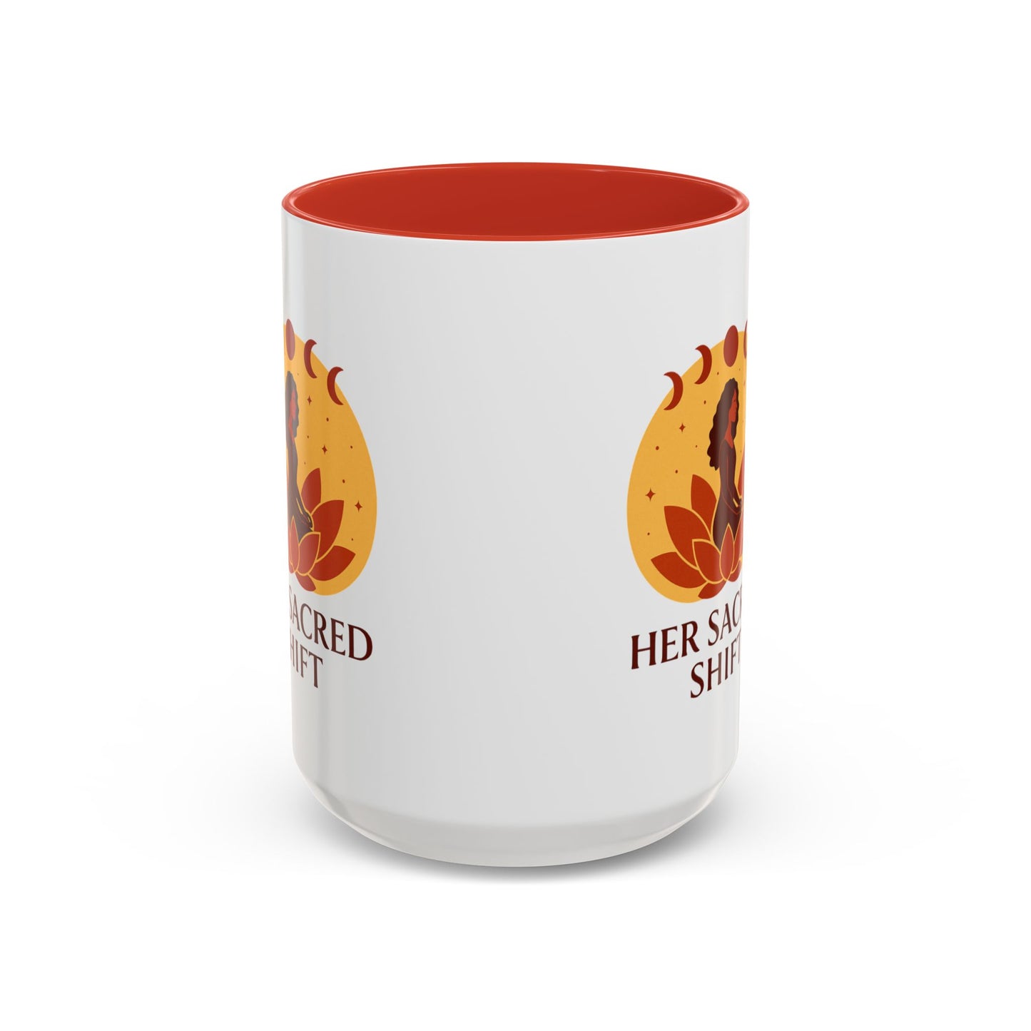 Meditation Coffee Mug - Her Sacred Shift Logo Mug – Root Chakra Energy (11oz / 15oz)