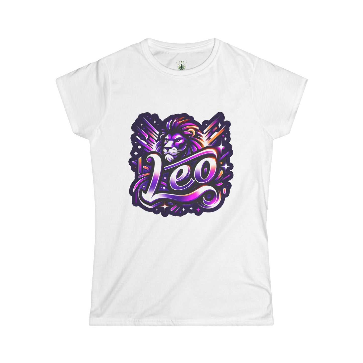 Leo Zodiac T-Shirt – Bold Black & White Design 2