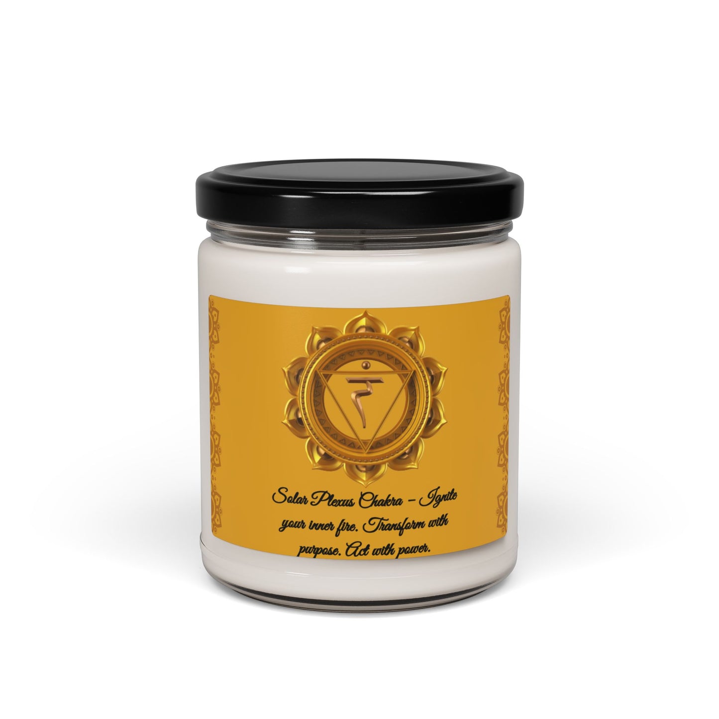 Solar Plexus Chakra Candle – Apple Harvest Scented Soy Candle, 9oz