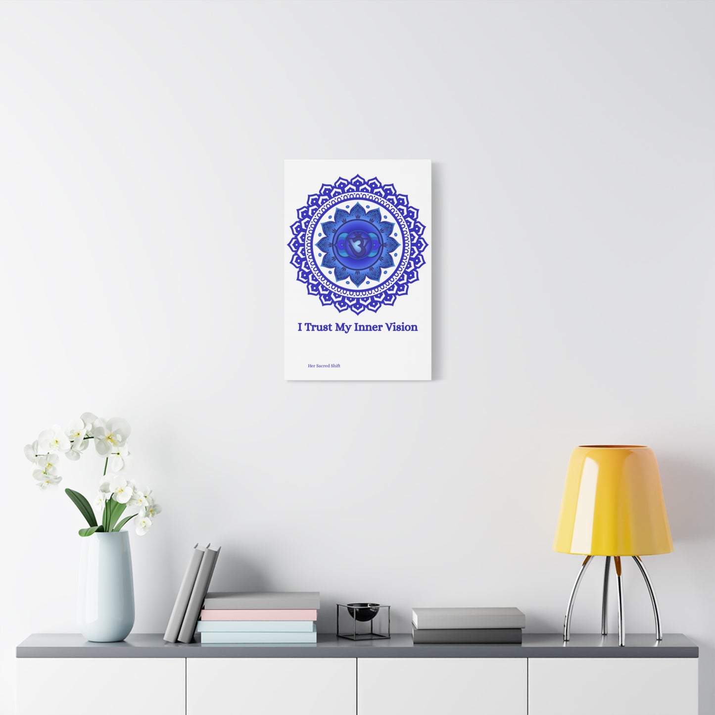 “I Trust My Inner Vision” – Third Eye Chakra 16x24 Canvas (Unframed)