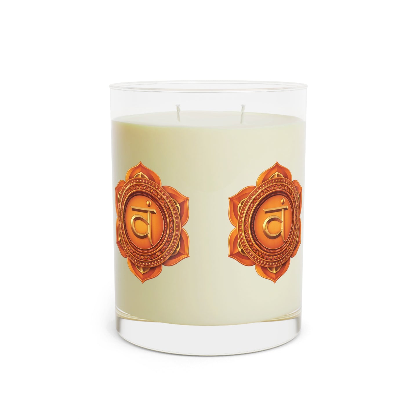 Sacral Chakra Ritual Candle – Creativity & Flow — 11oz Scented Glass Candle