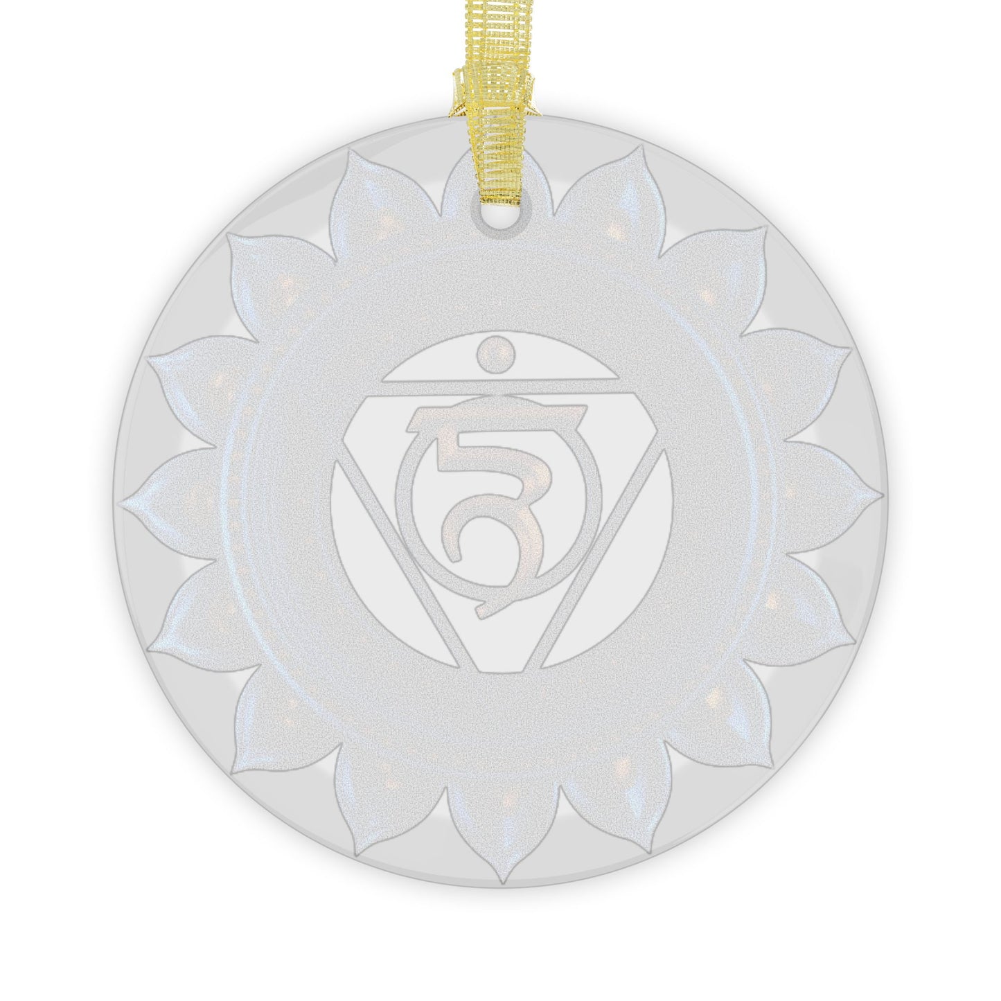 Throat Chakra Glass Ornament – Holiday Harmony Collection
