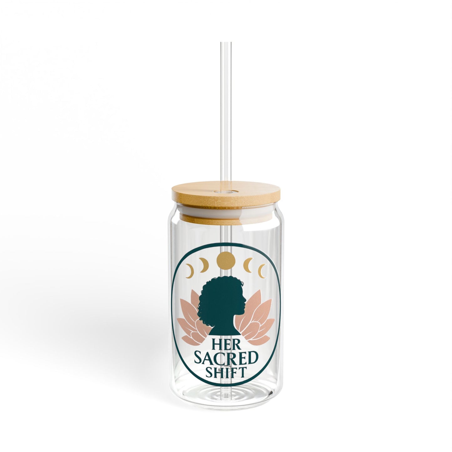 Her Sacred Shift Glass – She Knows. She Grows. | 16oz