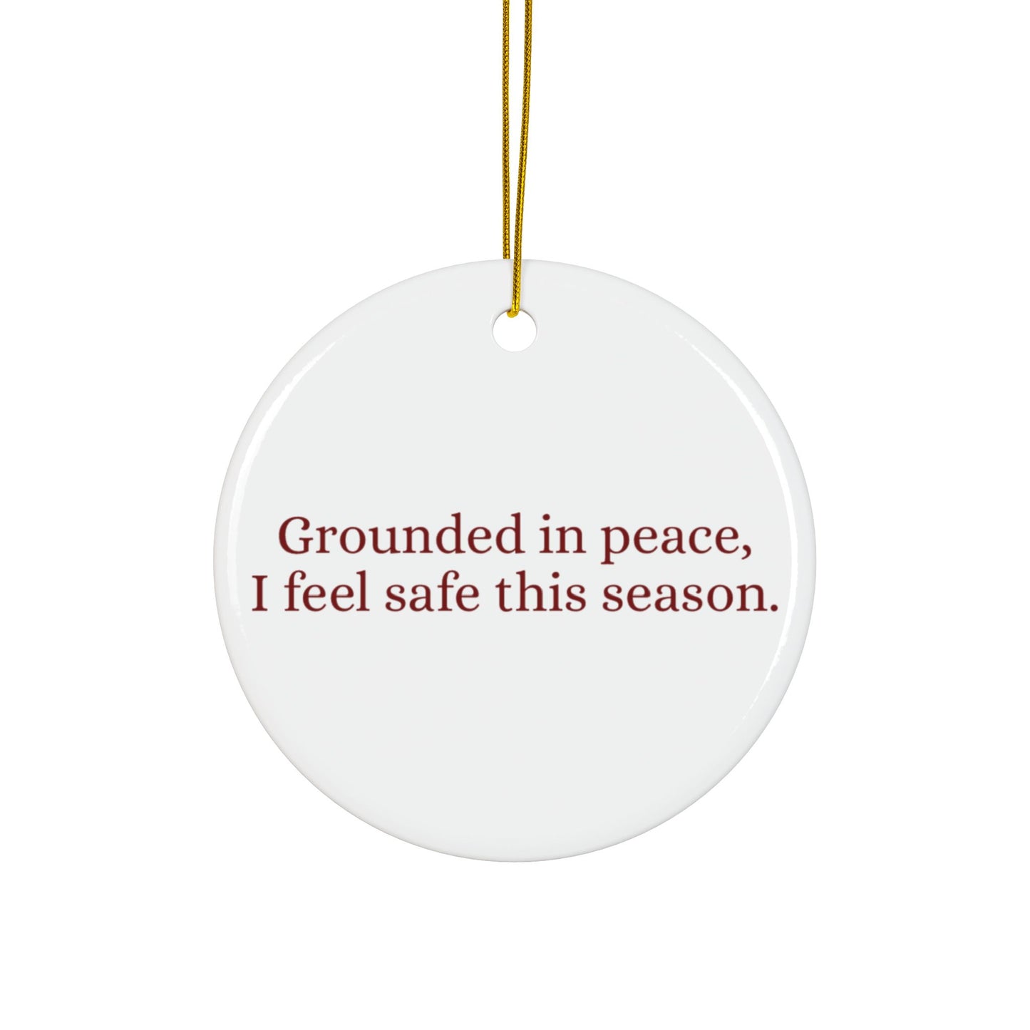 Root Chakra Ceramic Ornament – Grounded Holiday Balance