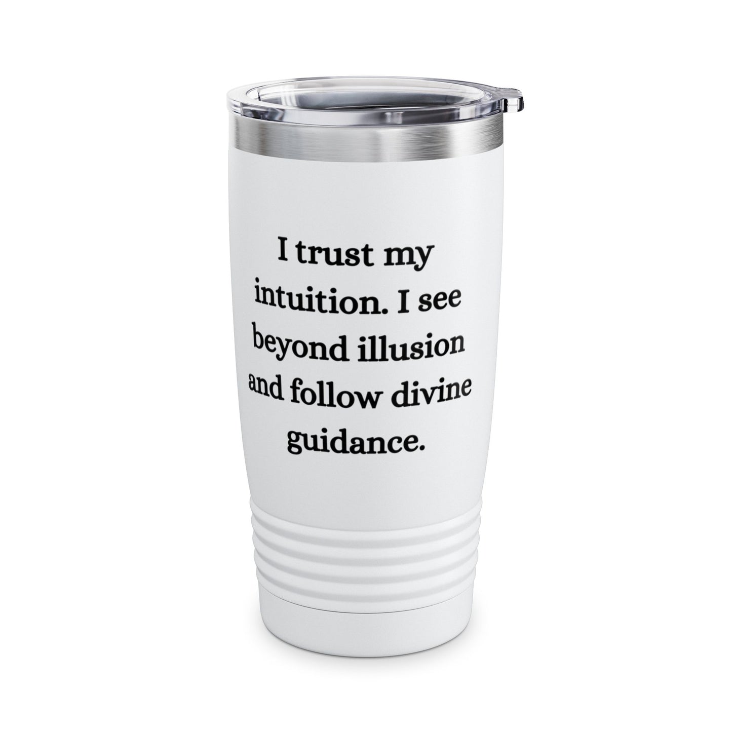 Third Eye Chakra Stainless Steel 20oz Tumbler – Intuition & Clarity (White)