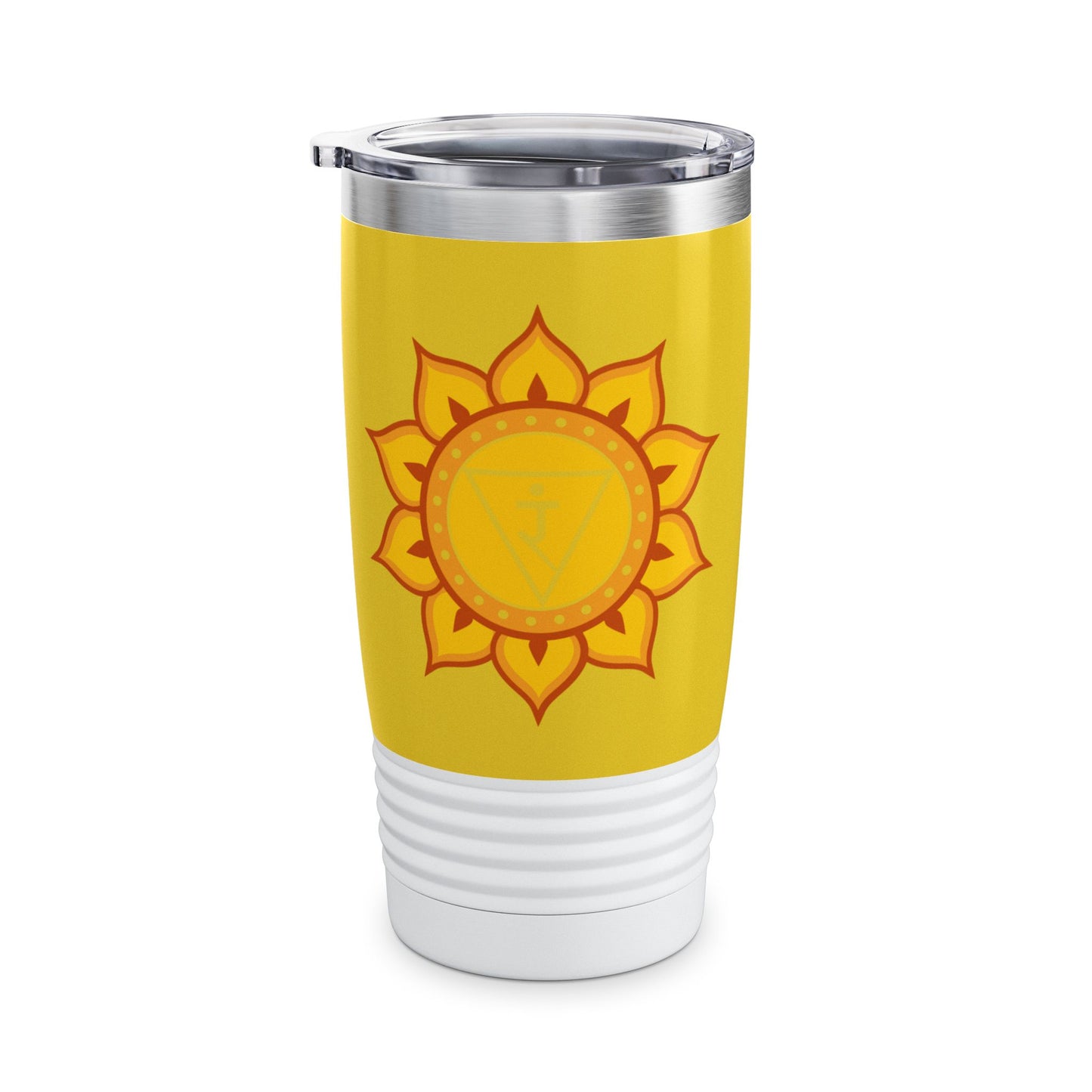 Solar Plexus Chakra Stainless Steel 20oz Tumbler – Confidence & Power