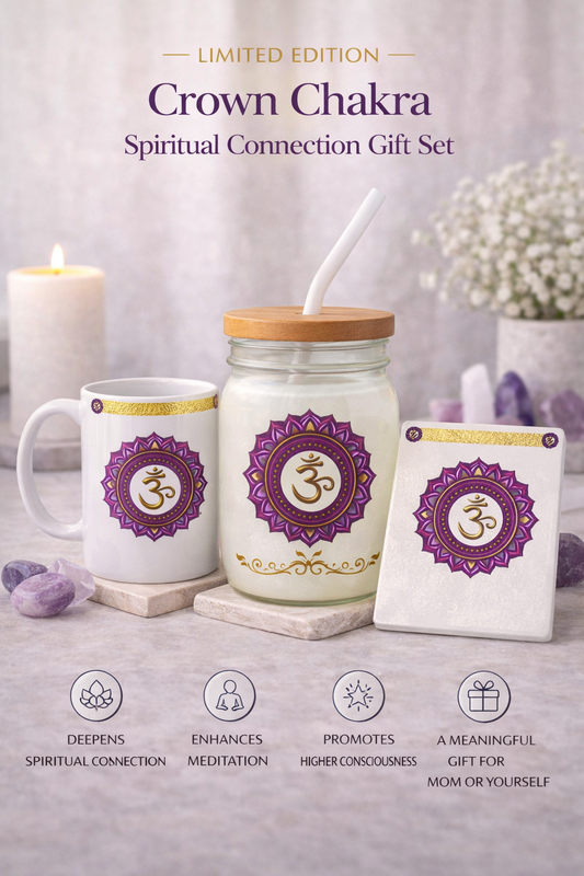 Limited Edition Crown Chakra Gift Set – Divine Connection, Peace & Higher Consciousness Ritual