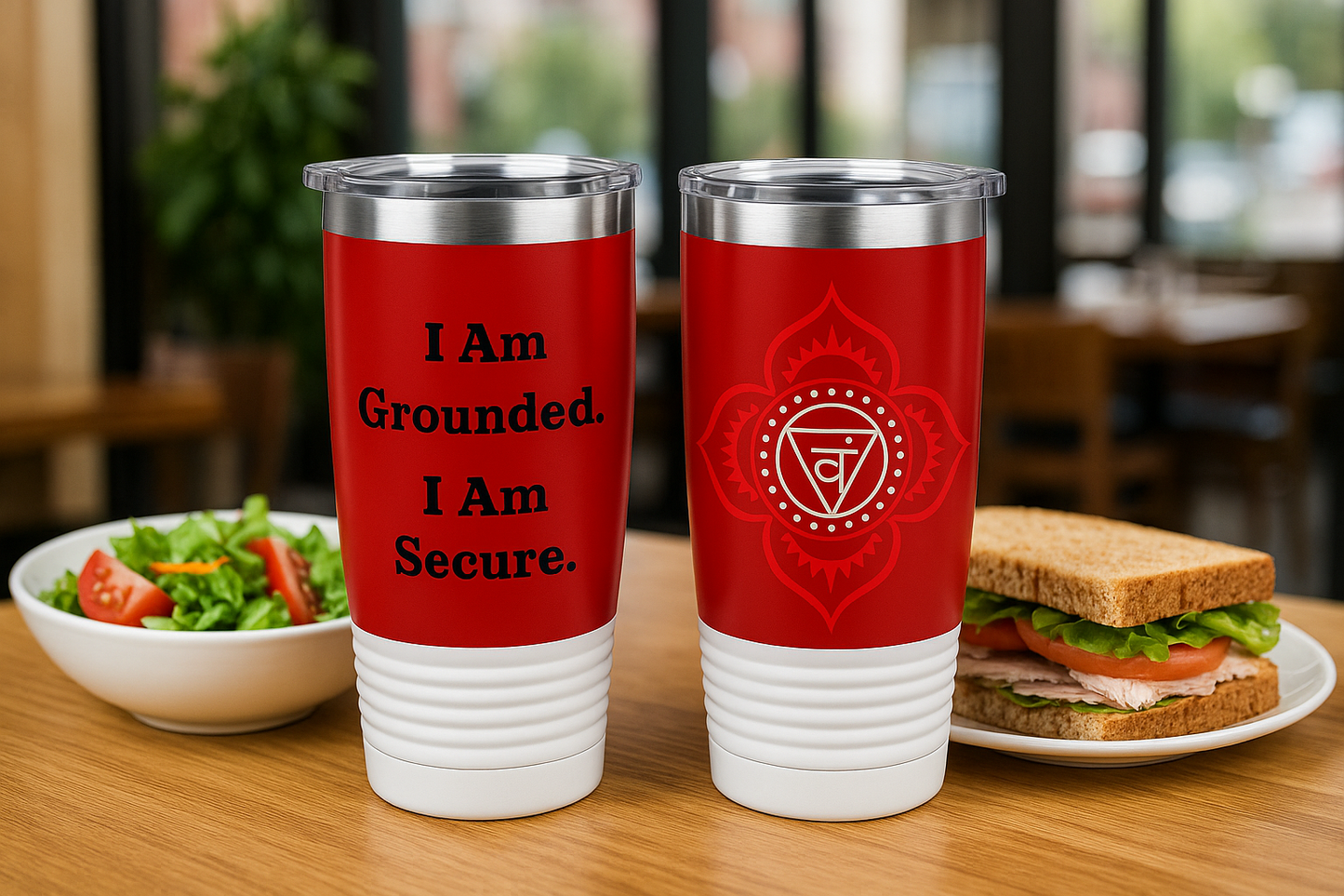 Root Chakra Stainless Steel 20oz Tumbler – Grounding & Stability