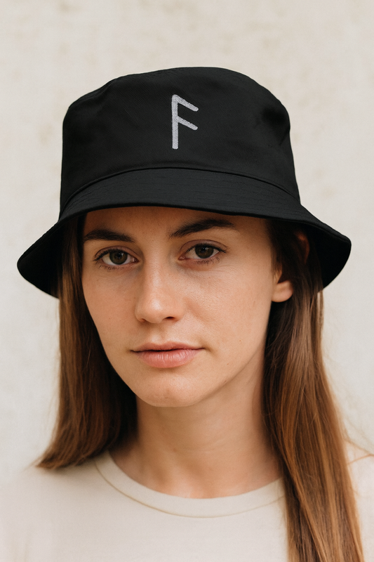 Ansuz Rune Bucket Hat – Divine Wisdom & Sacred Expression