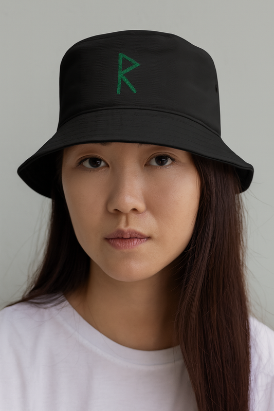 Raidho Rune Bucket Hat – Aligned Journey & Divine Direction
