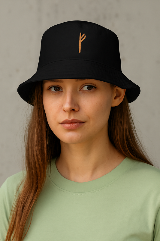 Fehu Rune Bucket Hat – Call in Abundance & Flow