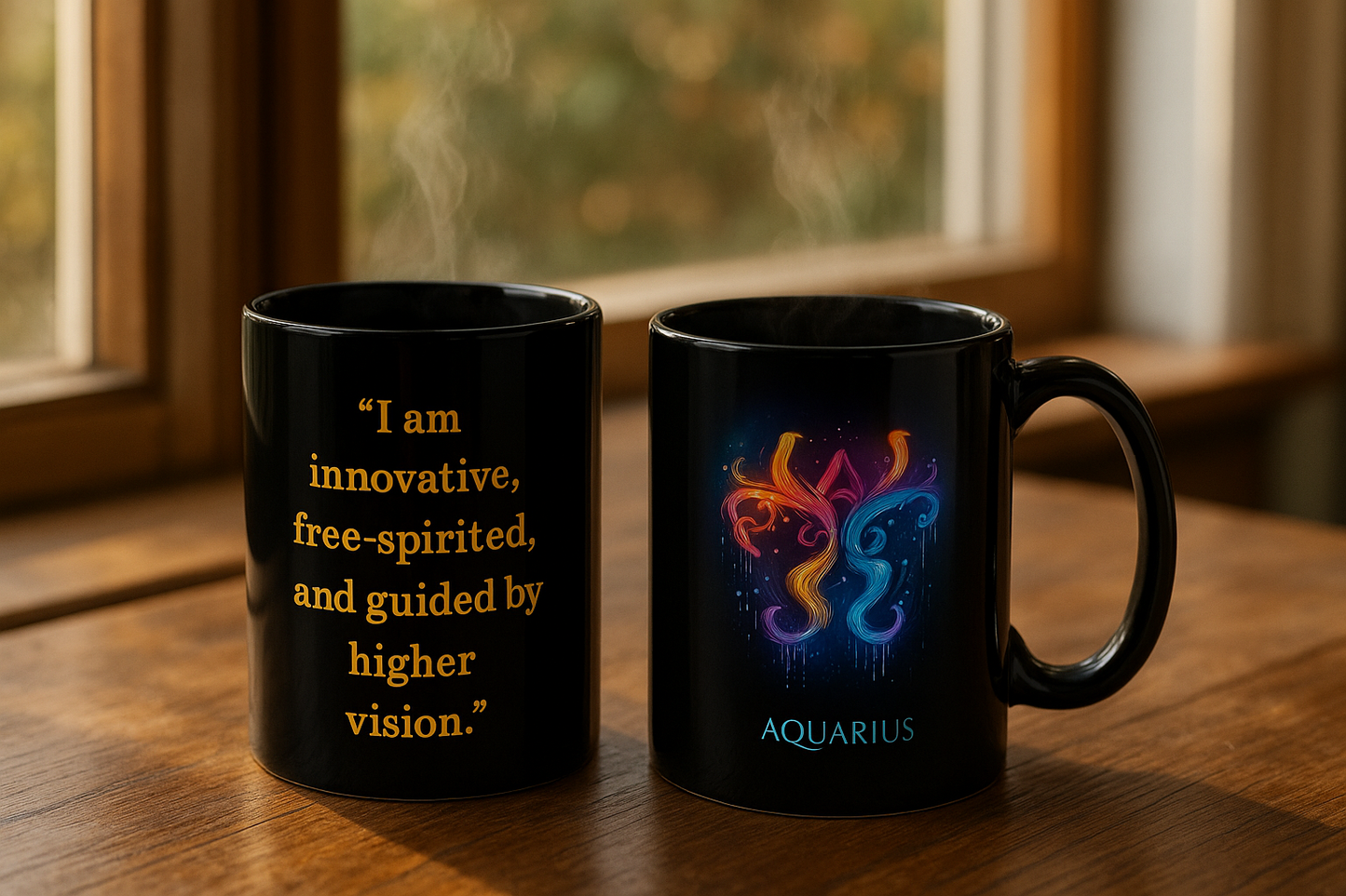 Aquarius Zodiac Affirmation Mug – Visionary & Free-Spirited