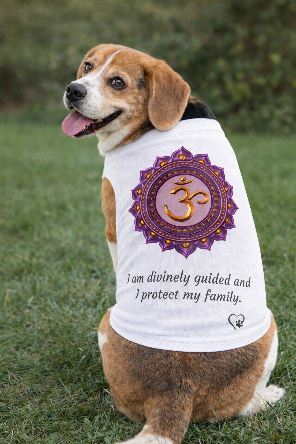 Sacred Guardian Pet Tank – Crown Chakra (Divine Protection)