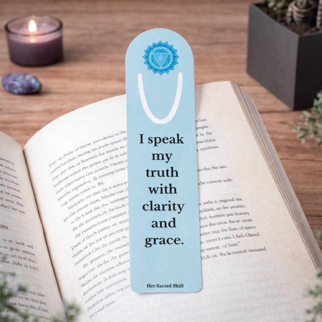 Throat Chakra Mindfulness Reflection Gift Set – Clarity & Self-Expression Self-Care Bundle (Mother’s Day Edition)