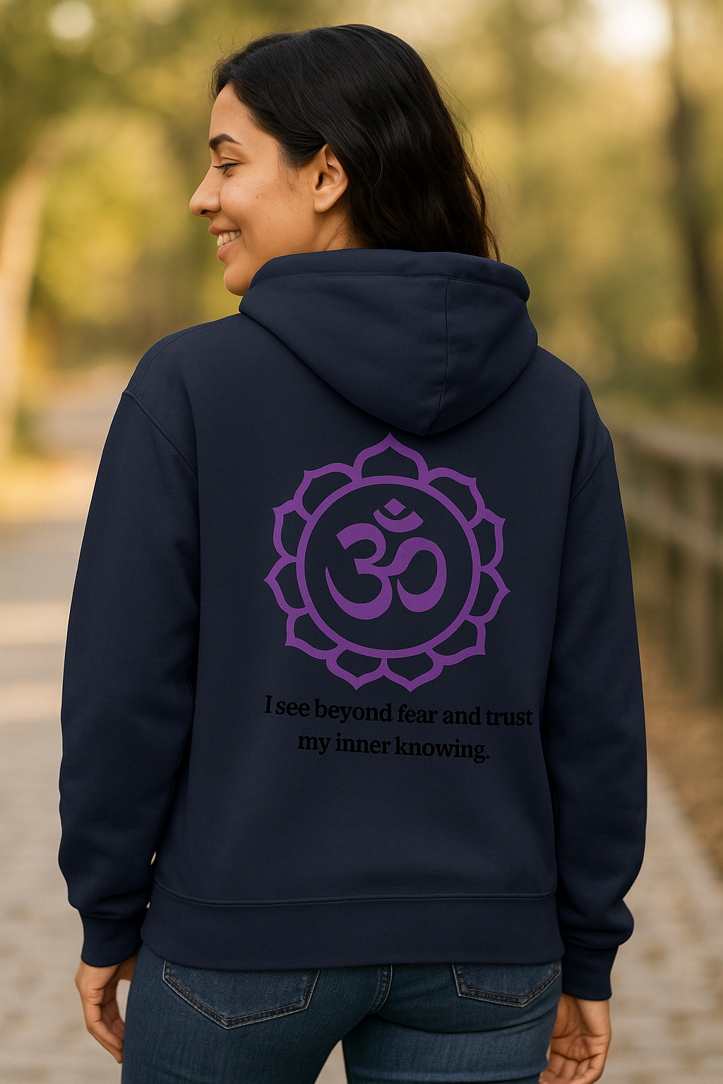 Sacred Shift Chakra Zip Hoodie – Symbol + Affirmation Series