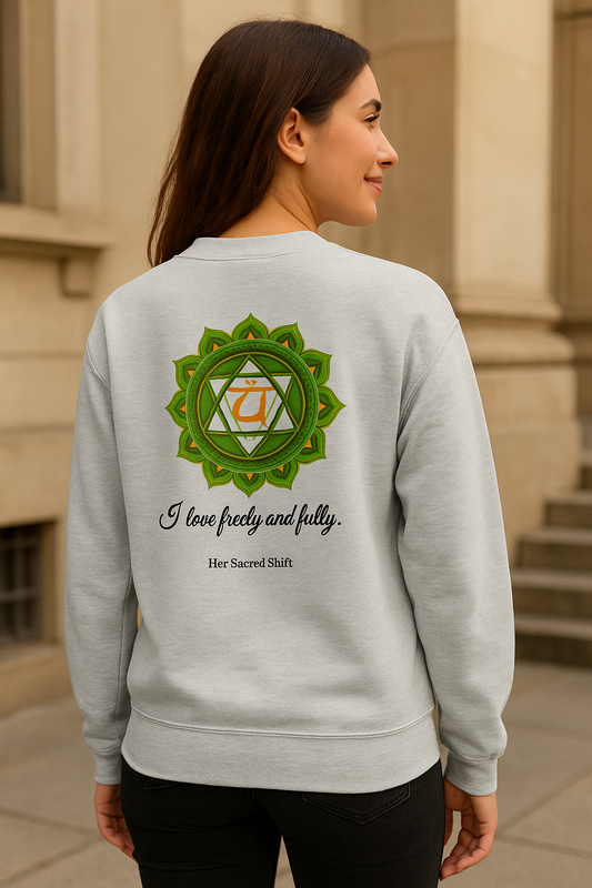 Chakra Symbol Affirmation Sweatshirt – Her Sacred Shift
