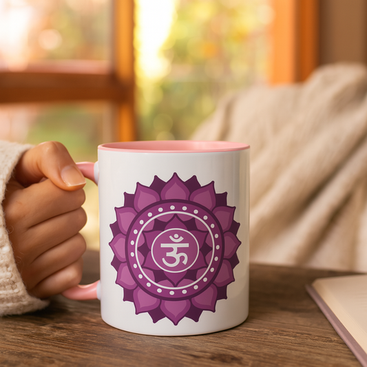 Crown Chakra Mug – I Am One with Divine Wisdom and Limitless Grace (11oz / 15oz)