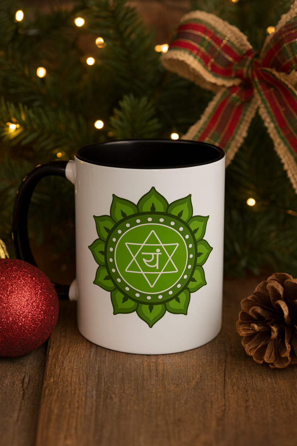 Heart Chakra Mug – I Am Open to Give and Receive Love Freely (11oz / 15oz)