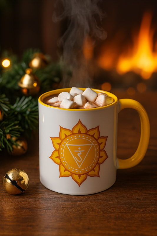 Solar Plexus Chakra Mug – I Trust My Light. I Rise with Unstoppable Strength (11oz / 15oz)