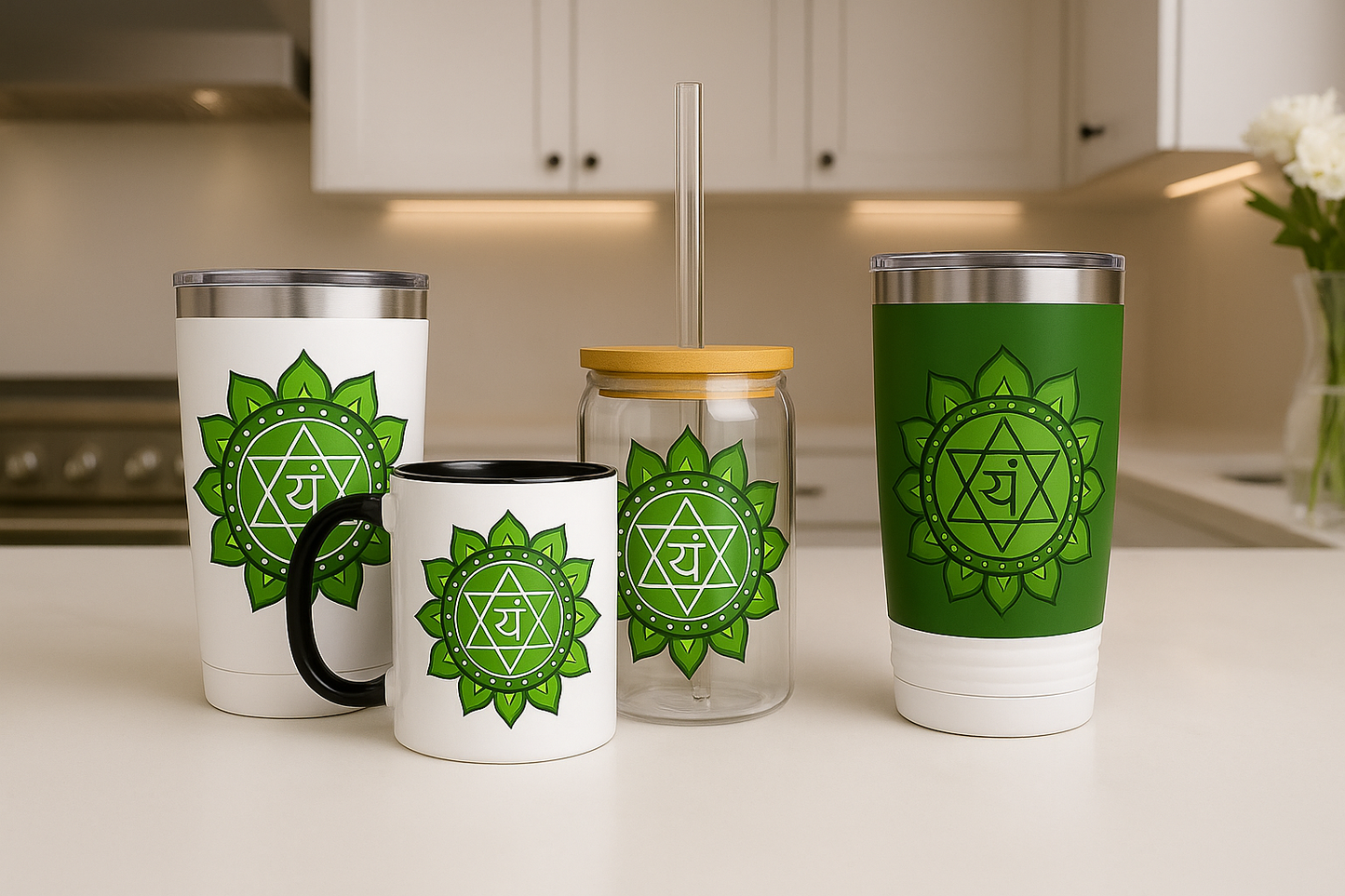 Heart Chakra Sip & Drink Set – Love • Compassion • Harmony