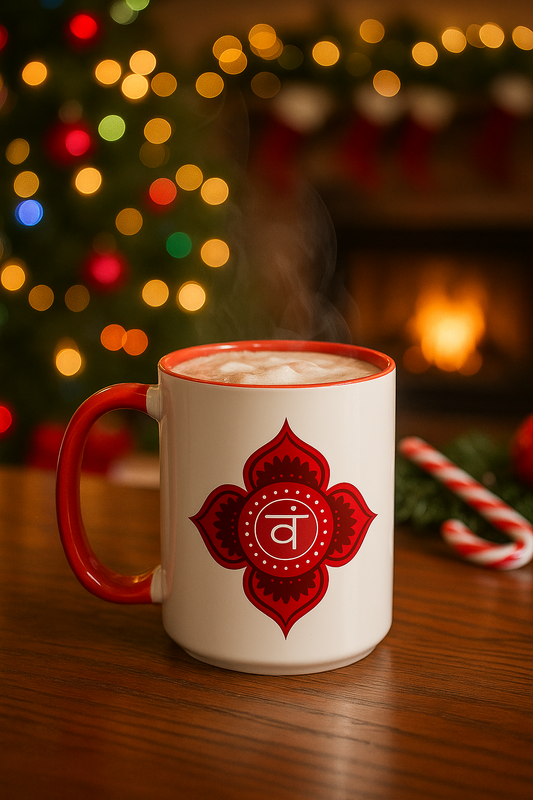 Root Chakra Mug – I Am Rooted in Purpose and Protected by Peace (11oz / 15oz)