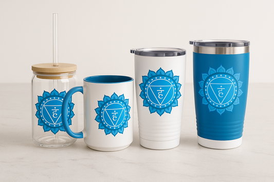 Throat Chakra Sip & Drink Set – Expression • Truth • Clarity