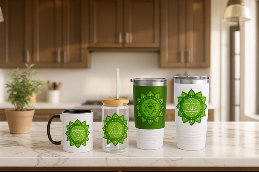 Heart Chakra Sip & Drink Set – Love • Compassion • Harmony