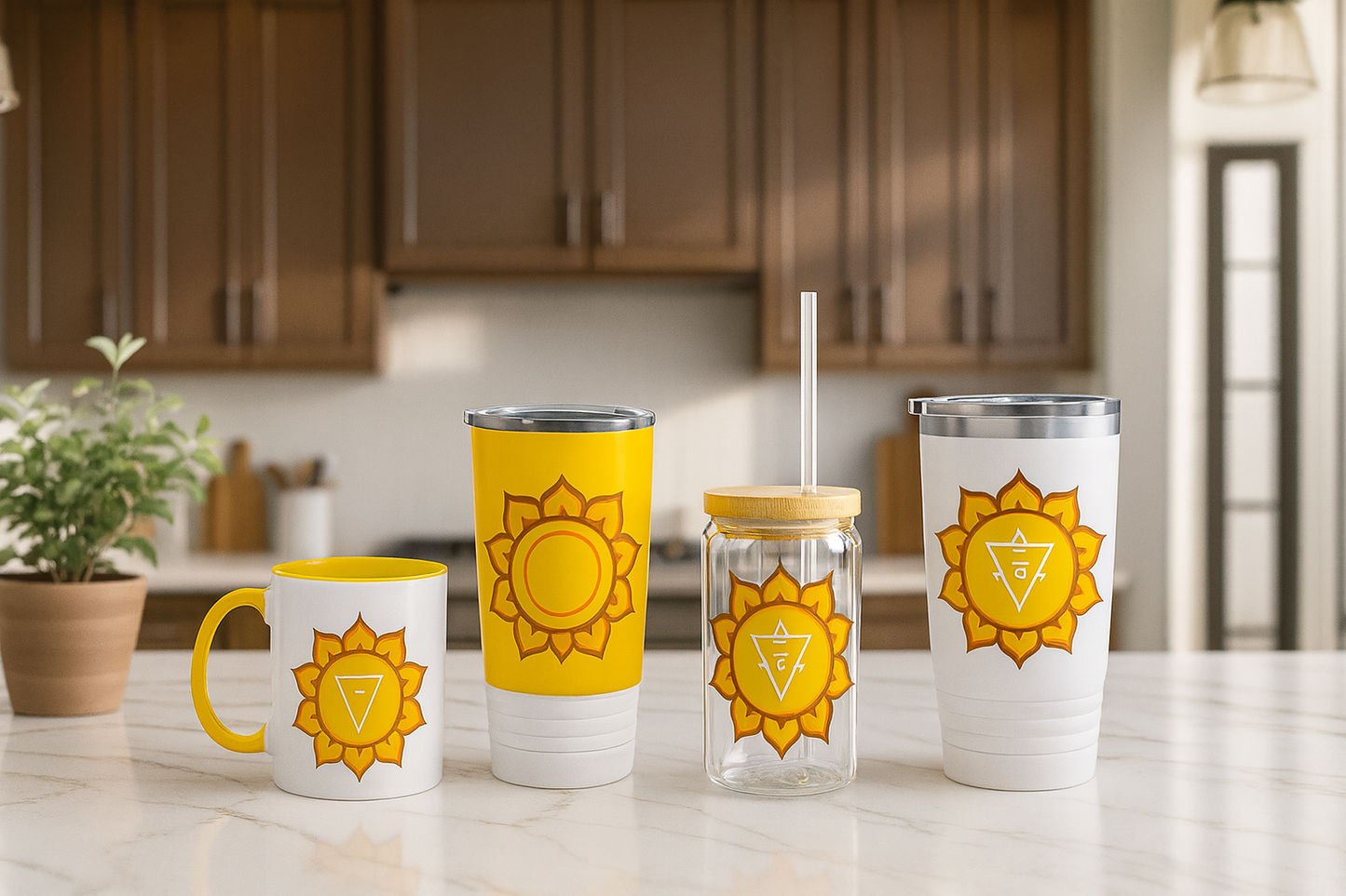 Solar Plexus Chakra Sip & Drink Set – Confidence • Vitality • Inner Power