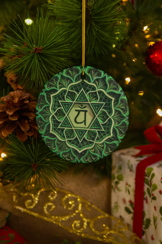 Ceramic Heart Chakra Ornament – Love & Gratitude at Christmas