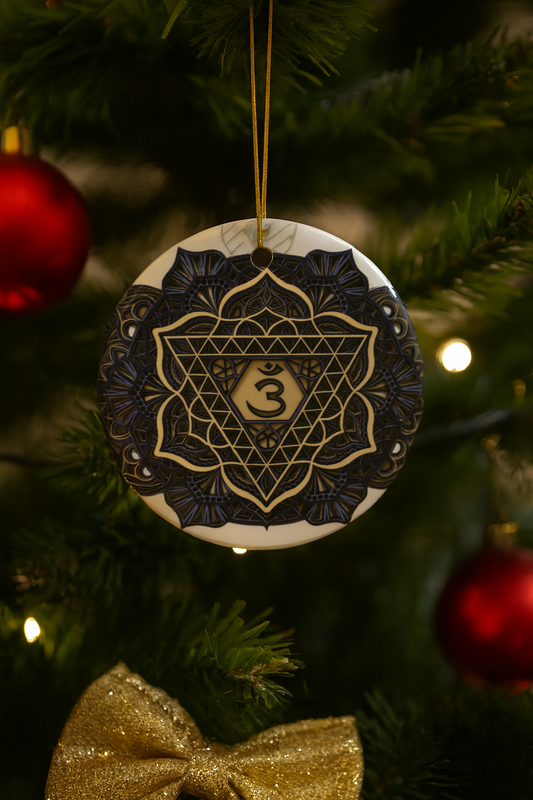 Ceramic Third Eye Chakra Ornament – Seeing Christmas Magic